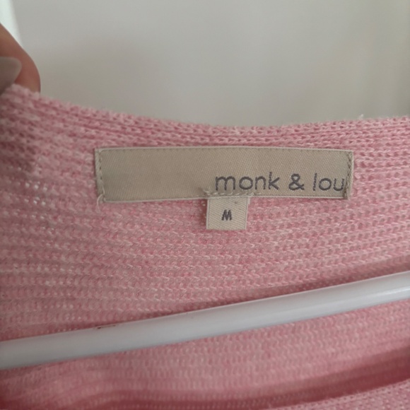 Monk & Lou Pink Knit Sweater - Picture 3 of 3